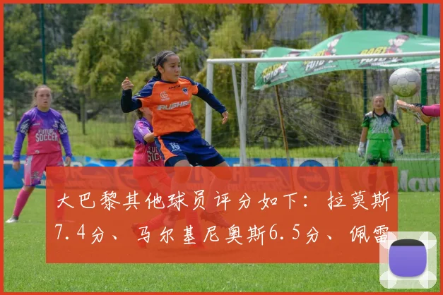 大巴黎其他球员评分如下：拉莫斯7.4分、马尔基尼奥斯6.5分、佩雷拉6.5分、门德斯7.0分、维拉蒂6.6分、鲁伊斯6.5分、阿什拉夫6.5分